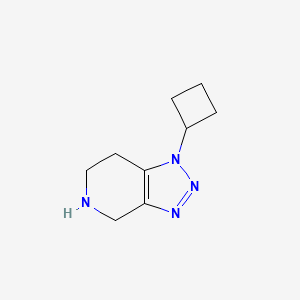 molecular formula C9H14N4 B15230525 1-Cyclobutyl-4,5,6,7-tetrahydro-1H-[1,2,3]triazolo[4,5-c]pyridine 