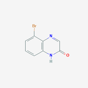 molecular formula C8H5BrN2O B15230531 2(1H)-Quinoxalinone, 5-bromo- CAS No. 183801-93-6