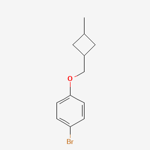 molecular formula C12H15BrO B15230555 1-Bromo-4-((3-methylcyclobutyl)methoxy)benzene CAS No. 1394024-01-1