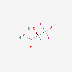 molecular formula C4H5F3O3 B152306 (R)-3,3,3-Trifluoro-2-hydroxy-2-methylpropanoic acid CAS No. 44864-47-3