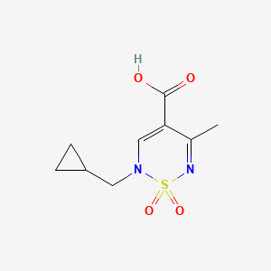 2-(cyclopropylmethyl)-5-methyl-1,1-dioxo-1,2,6-thiadiazine-4-carboxylic acid