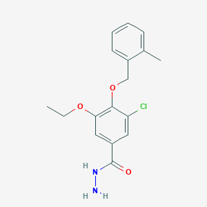 3-Chloro-5-ethoxy-4-((2-methylbenzyl)oxy)benzohydrazide