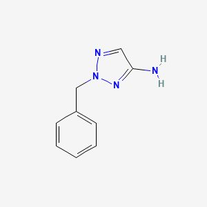 molecular formula C9H10N4 B15230618 2-Benzyl-2H-1,2,3-triazol-4-amine 