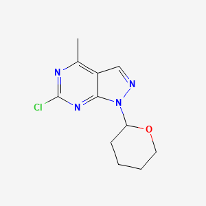 6-Chloro-4-methyl-1-(tetrahydro-2H-pyran-2-yl)-1H-pyrazolo[3,4-d]pyrimidine