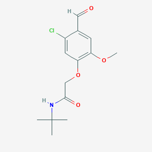 N-(tert-Butyl)-2-(5-chloro-4-formyl-2-methoxyphenoxy)acetamide