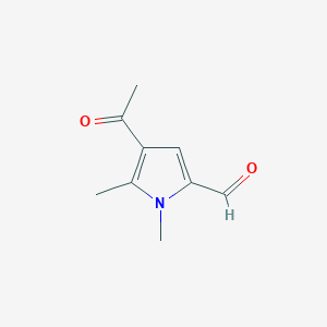 molecular formula C9H11NO2 B152307 4-Acetyl-1,5-dimethyl-1H-pyrrole-2-carbaldehyde CAS No. 137854-34-3