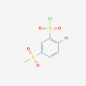 2-Bromo-5-methanesulfonylbenzene-1-sulfonyl chloride