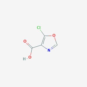 molecular formula C4H2ClNO3 B15230716 5-Chlorooxazole-4-carboxylic acid 