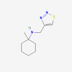 molecular formula C10H17N3S B15230719 N-((1,2,3-Thiadiazol-4-yl)methyl)-1-methylcyclohexan-1-amine 