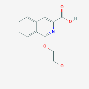 molecular formula C13H13NO4 B1523076 1-(2-Methoxyethoxy)isoquinoline-3-carboxylic acid CAS No. 1094758-42-5
