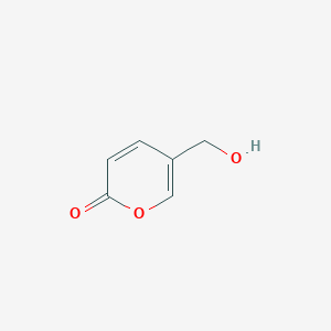 molecular formula C6H6O3 B15230771 5-(Hydroxymethyl)-2H-pyran-2-one 