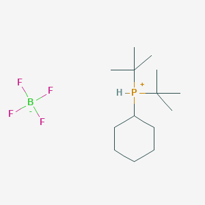 molecular formula C14H30BF4P B15230786 Di-tert-butyl(cyclohexyl)phosphonium tetrafluoroborate 