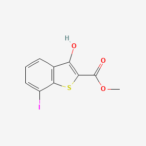 molecular formula C10H7IO3S B15230808 Methyl 3-hydroxy-7-iodobenzo[b]thiophene-2-carboxylate 