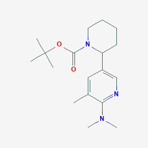 tert-Butyl 2-(6-(dimethylamino)-5-methylpyridin-3-yl)piperidine-1-carboxylate