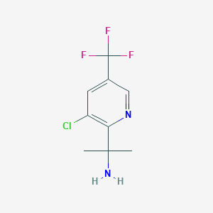 2-(3-Chloro-5-(trifluoromethyl)pyridin-2-yl)propan-2-amine