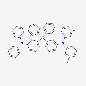 molecular formula C51H40N2 B15230858 N2,N2,9,9-Tetraphenyl-N7,N7-di-m-tolyl-9H-fluorene-2,7-diamine 