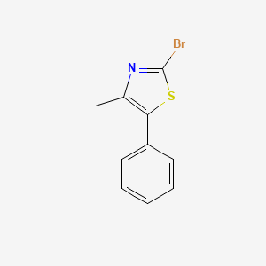 molecular formula C10H8BrNS B15230874 2-Bromo-4-methyl-5-phenylthiazole 