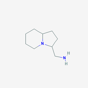 molecular formula C9H18N2 B15230876 (Octahydroindolizin-3-yl)methanamine 