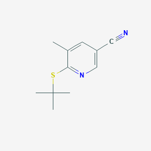 6-(tert-Butylthio)-5-methylnicotinonitrile