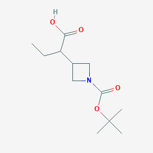 2-{1-[(Tert-butoxy)carbonyl]azetidin-3-yl}butanoic acid