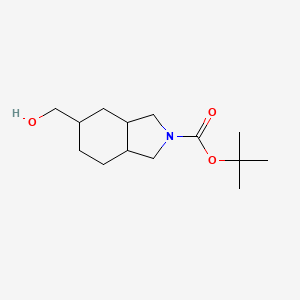 molecular formula C14H25NO3 B15230970 tert-Butyl5-(hydroxymethyl)octahydro-2H-isoindole-2-carboxylate 