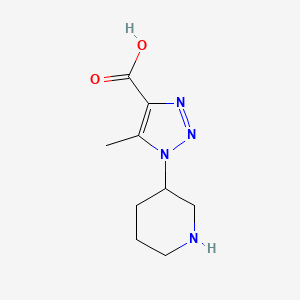 5-Methyl-1-(piperidin-3-yl)-1H-1,2,3-triazole-4-carboxylic acid