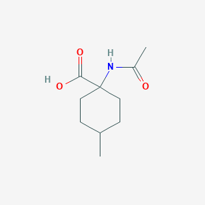 molecular formula C10H17NO3 B1523099 1-Acetamido-4-methylcyclohexane-1-carboxylic acid CAS No. 90978-97-5