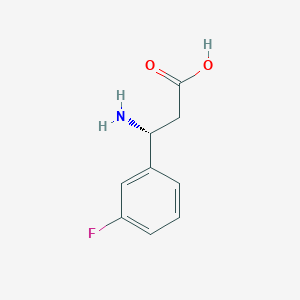 molecular formula C9H10FNO2 B152310 (R)-3-氨基-3-(3-氟苯基)丙酸 CAS No. 723284-81-9