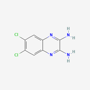 molecular formula C8H6Cl2N4 B15231011 6,7-Dichloroquinoxaline-2,3-diamine 