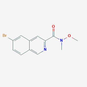 6-Bromo-N-methoxy-N-methylisoquinoline-3-carboxamide