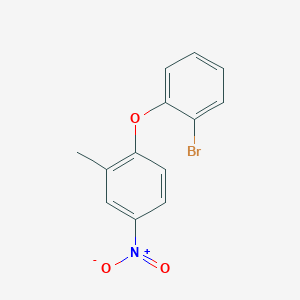 molecular formula C13H10BrNO3 B1523102 1-(2-Bromophenoxy)-2-methyl-4-nitrobenzene CAS No. 1152822-02-0