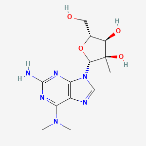 (2R,3R,4R,5R)-2-(2-Amino-6-(dimethylamino)-9H-purin-9-yl)-5-(hydroxymethyl)-3-methyltetrahydrofuran-3,4-diol