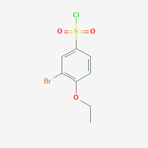 molecular formula C8H8BrClO3S B1523105 3-Bromo-4-ethoxybenzene-1-sulfonyl chloride CAS No. 1093065-10-1