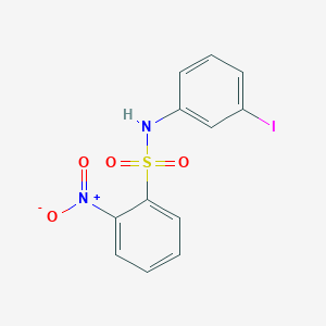 molecular formula C12H9IN2O4S B15231066 N-(3-iodophenyl)-2-nitrobenzenesulfonamide 