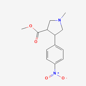 Methyl 1-methyl-4-(4-nitrophenyl)pyrrolidine-3-carboxylate