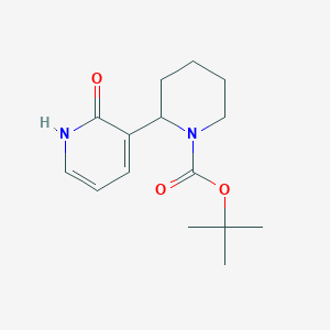 tert-Butyl 2-(2-oxo-1,2-dihydropyridin-3-yl)piperidine-1-carboxylate