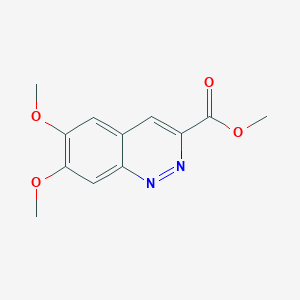 molecular formula C12H12N2O4 B15231098 Methyl 6,7-dimethoxycinnoline-3-carboxylate 