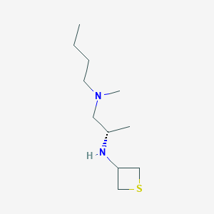 molecular formula C11H24N2S B15231126 (S)-N1-Butyl-N1-methyl-N2-(thietan-3-yl)propane-1,2-diamine 