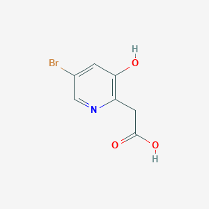 molecular formula C7H6BrNO3 B15231158 2-(5-Bromo-3-hydroxypyridin-2-yl)acetic acid 