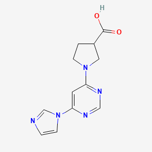 1-(6-(1H-Imidazol-1-yl)pyrimidin-4-yl)pyrrolidine-3-carboxylic acid