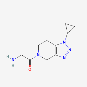 2-Amino-1-(1-cyclopropyl-6,7-dihydro-1H-[1,2,3]triazolo[4,5-c]pyridin-5(4H)-yl)ethanone