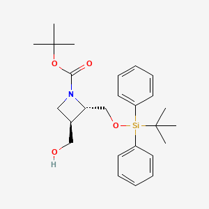 Tert-butyl trans-2-{[(tert-butyldiphenylsilyl)oxy]methyl}-3-(hydroxymethyl)azetidine-1-carboxylate