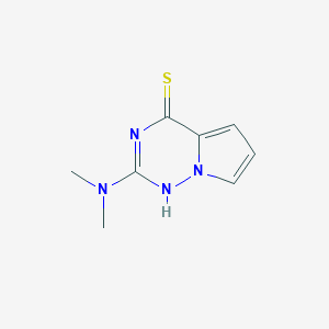 2-(Dimethylamino)pyrrolo[2,1-f][1,2,4]triazine-4(3H)-thione