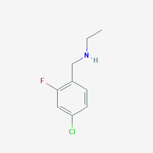 molecular formula C9H11ClFN B1523125 [(4-氯-2-氟苯基)甲基](乙基)胺 CAS No. 1094511-87-1