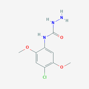 molecular formula C9H12ClN3O3 B1523126 3-氨基-1-(4-氯-2,5-二甲氧基苯基)脲 CAS No. 1152851-50-7