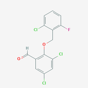 3,5-Dichloro-2-((2-chloro-6-fluorobenzyl)oxy)benzaldehyde