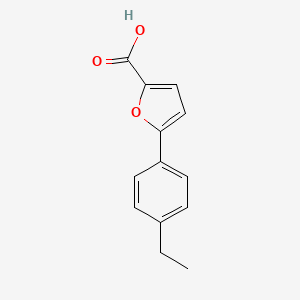 molecular formula C13H12O3 B1523130 5-(4-Ethylphenyl)furan-2-carboxylic acid CAS No. 1049122-13-5