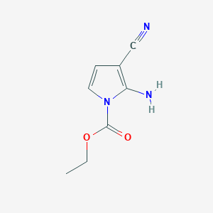 Ethyl 2-amino-3-cyano-1H-pyrrole-1-carboxylate