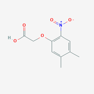 molecular formula C10H11NO5 B15231311 2-(4,5-Dimethyl-2-nitrophenoxy)acetic acid 