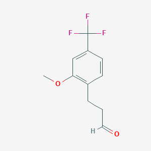 3-(2-Methoxy-4-(trifluoromethyl)phenyl)propanal